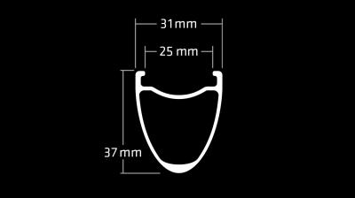 Bontrager Vorderrad Bontrager Aeolus RSL 37V Disc TLR 12T 70 Produktbild 13