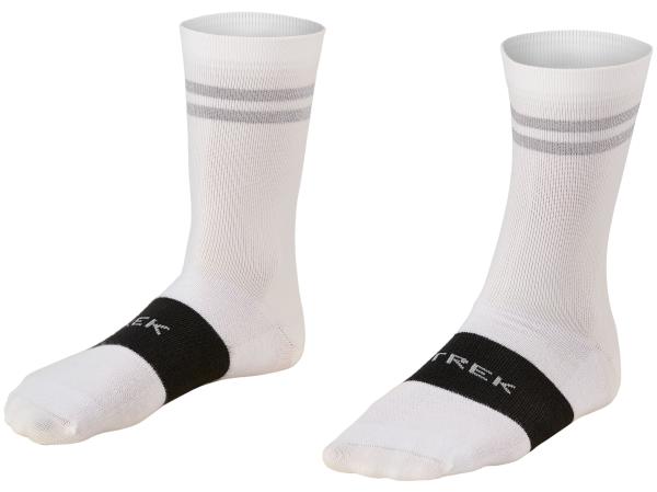 Trek Socke Trek Race Reflective Crew XL (45-47+) White