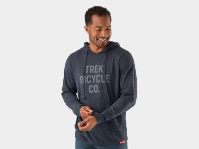 Trek Shirt Trek Bicycle Co Langarm-Hoodie L Heather Nav Produktbild 2