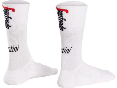 Santini Socke Santini Trek-Segafredo Sommer XS/S White/Red Produktbild 3