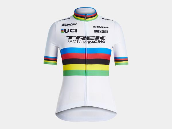 Santini Trikot Santini TFR Rainbow Replica Women M White