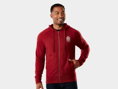 Trek Oberteil Trek Fun Badge Full Zip Hoodie M Dark Red Produktbild 3