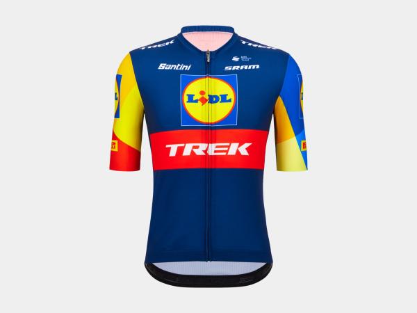 Santini Trikot Santini Trek Replica XL Blue/Yellow