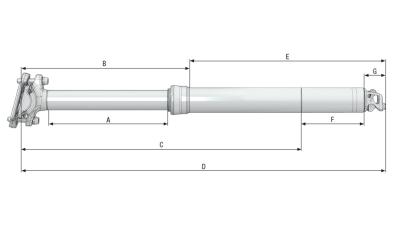 Bontrager Sattelst. BNT Line Dropper 100mm Federw. 31,6mm Bl Produktbild 6
