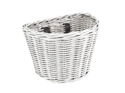 Electra Basket Electra Rattan Small White Front Produktbild 1