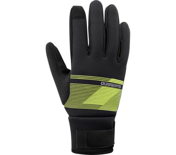 SHIMANO WINDBREAK Thermal Gloves Neon Yellow S