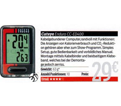 CATEYE CATEYE Fahrradcomputer Enduro Schwarz/Rot Produktbild 1