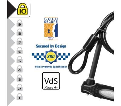 Master Lock B&uuml;gelschloss 8274 Schwarz 13 mm x 210 mm x 110 mm / 10 mm x 1200 mm Schl&uuml;ssel Produktbild 2