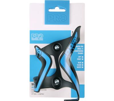 PRO Flaschenhalter Aluminium Seite Schwarz/Blau Einschub links Produktbild 4