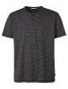 VAUDE Men's Mineo Striped T-Shirt phantom black Größ S