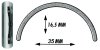 SKS Schutzblech Bluemels Shiny silber | Laufradgröße: 27,5 / 28 Zoll | Schutzblechbreite: 53 mm