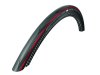 SCHWALBE Fahrradreifen One Evolution Line HS 462A 28 Zoll | ETRTO: 25-622 | Falt | LiteSkin | rote Stripes