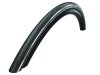 SCHWALBE Fahrradreifen One HS 462A 28 Zoll | ETRTO: 25-622 | Falt | LiteSkin | ADDIX Standard | schwarz weiß Stripes