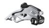 SHIMANO Umwerfer Acera FDT3000 silber | Top Swing Schelle | Ausführung: 63-66 Grad | 9-fach | Dual Pull