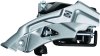 SHIMANO Umwerfer Altus FDM2000 silber | Top Swing Schelle | Ausführung: 63-66 Grad | 9-fach | Dual Pull