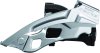 SHIMANO Umwerfer Deore FDT6000 silber | Top Swing Schelle 34,9 | Ausführung: 66-69 Grad | 10-fach | Dual Pull