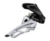 SHIMANO Umwerfer Deore silber | Side Swing Schelle 28,6/31,8/34,9 | Ausführung: High Clamp 66-69 Grad | 10-fach | Front Pull