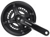 SHIMANO Kettenradgarnitur Tourney FCTY5012 4-kant schwarz | Kurbellänge: 175 mm | Für Innenlager: BB-UN300, Innenlager Vierkantachse 123 mm