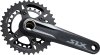 SHIMANO Kettenradgarnitur SLX FCM71002 Hollow. II schwarz | Kurbellänge: 175 mm | Für Lagerschalen BB-MT800/BB-MT800-PA / 142 mm Einbaubreite hinten