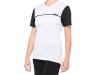 100% Ridecamp Womens Short Sleeve Jersey   S white/black