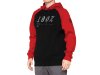 100% Barrage Hooded Pullover Sweatshirt  M Chilli Pepper/Black