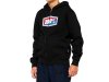 100% Official Youth Zip Hoody   YL black