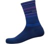 SHIMANO ORIGINAL TALL SOCKS NAVY/PURPLE (M-L (SHOE SIZE 41 M/L