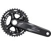 SHIMANO Kurbelgarnitur DEORE FC-M4100 10-fach 175 mm 36-26 Zähne Schwarz