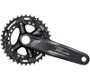 SHIMANO Kurbelgarnitur DEORE FC-M4100 10-fach 170 mm 36-26 Zähne Schwarz