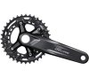 SHIMANO Kurbelgarnitur DEORE FC-M4100 10-fach 175 mm 36-26 Zähne Schwarz