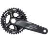 SHIMANO Kurbelgarnitur DEORE FC-M5100 11-fach 175 mm 36-26 Zähne Schwarz