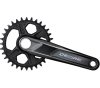 SHIMANO Kurbelgarnitur DEORE FC-M6130 12-fach 165 mm 32 Zähne Schwarz