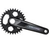 SHIMANO Kurbelgarnitur DEORE FC-M6130 12-fach 175 mm 32 Zähne Schwarz