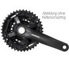 SHIMANO Kurbelgarnitur  FC-M210-3 170 mm 40-30-22 Zähne Schwarz