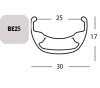 Exal FELGE BE 25, 27,5  36L SCHW 25-584 VL:6,5MM EINFACHOESEN Schwarz