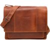 New Looxs RADTASCHE FELLINI LEDER COGNAG 18L . 40 x 15 x 31 cm Cognac