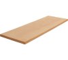 VAR ARBEITSPLATTE BUCHE 2ER LACK 1361X463X38 MM, MO-52282