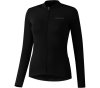 SHIMANO W'S KAEDE Thermal Long Sleeve Jersey S BLACK