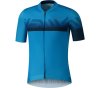 SHIMANO KITA SHORT SLEEVE ZIP JERSEY BLUE (L) L