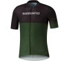 SHIMANO KITA SHORT SLEEVE ZIP JERSEY L KHAKI