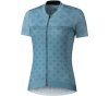 SHIMANO W's SAGAMI Short Sleeves Zip Jersey AQUA BLUE ((W'S) L) L